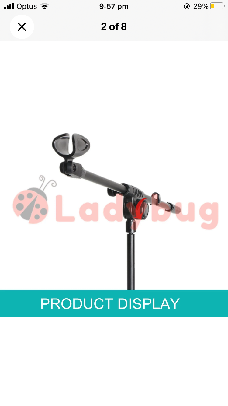 Brand new Telescopic Boom Microphone Stand Adjustable Mic Holder Tripod