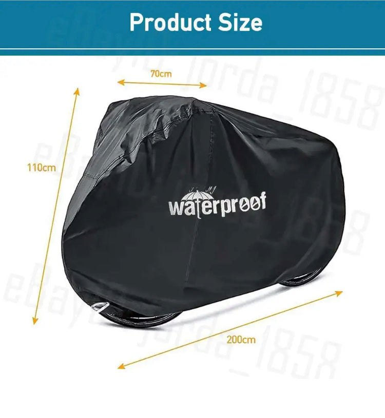 Brand new-Outdoor Waterproof Bike Cover 210T UV Protection Bicycle Waterproof Heavy Duty