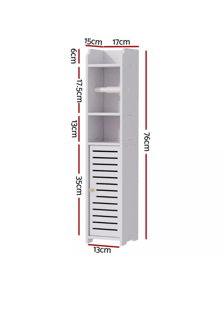 Brand new Artiss Bathroom Cabinet Toilet Roll Holder Tissue Organizer 3 Tier Floor Cabinet