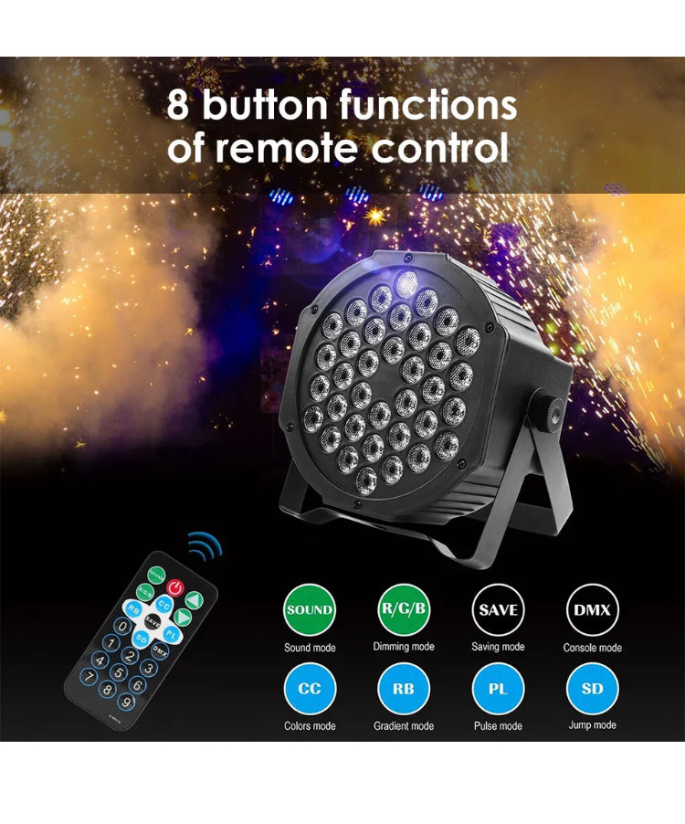 Brand new 36W 36 LED RGB Stage Lighting PAR Light DMX Beam Party DJ Disco Party Lights AU