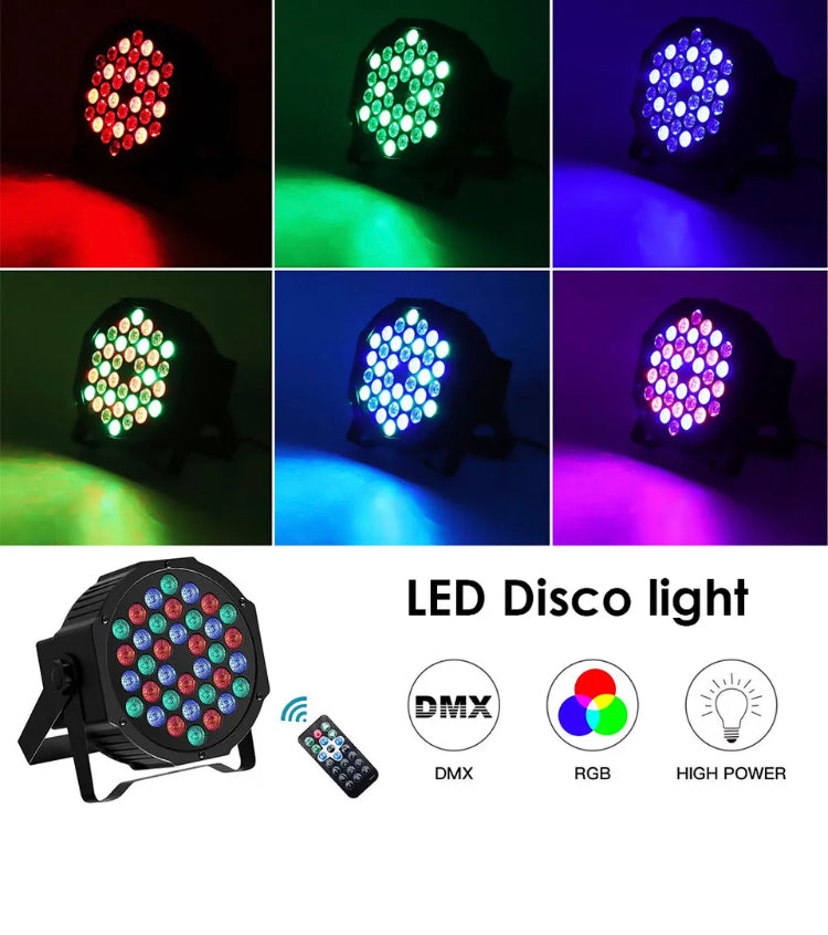 Brand new 36W 36 LED RGB Stage Lighting PAR Light DMX Beam Party DJ Disco Party Lights AU