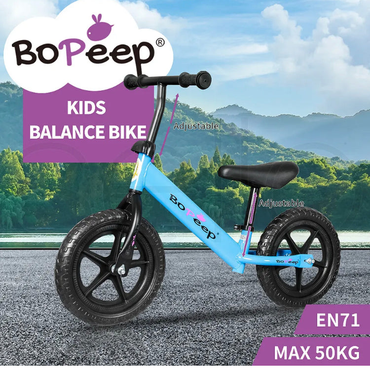 Brand new- BoPeep Kids Balance Bike Ride On Toys Push Bicycle Children Outdoor Toddler Safe