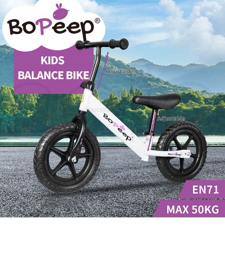 Brand new- BoPeep Kids Balance Bike Ride On Toys Push Bicycle Children Outdoor Toddler Safe