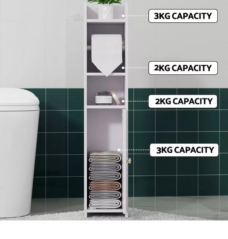 Brand new Artiss Bathroom Cabinet Toilet Roll Holder Tissue Organizer 3 Tier Floor Cabinet