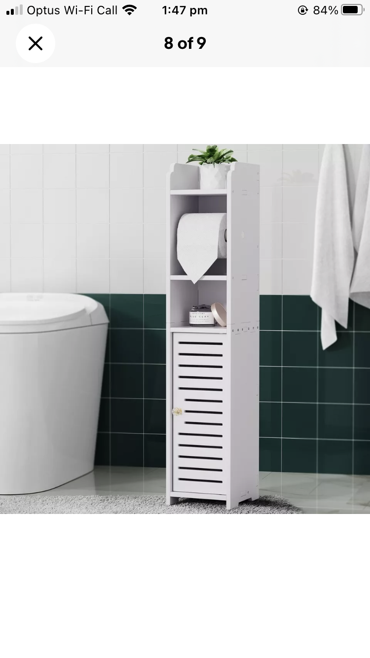 Brand new Artiss Bathroom Cabinet Toilet Roll Holder Tissue Organizer 3 Tier Floor Cabinet