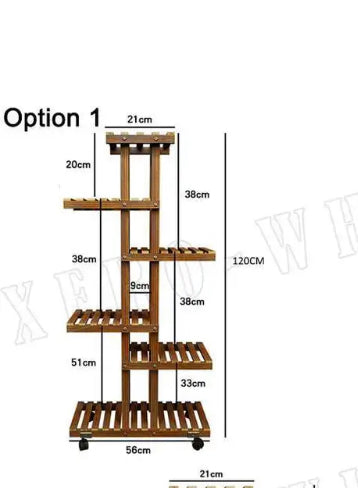 Brand new -Various Wood Bamboo Plant Stand Great Flower Plants Collection Display Shelves