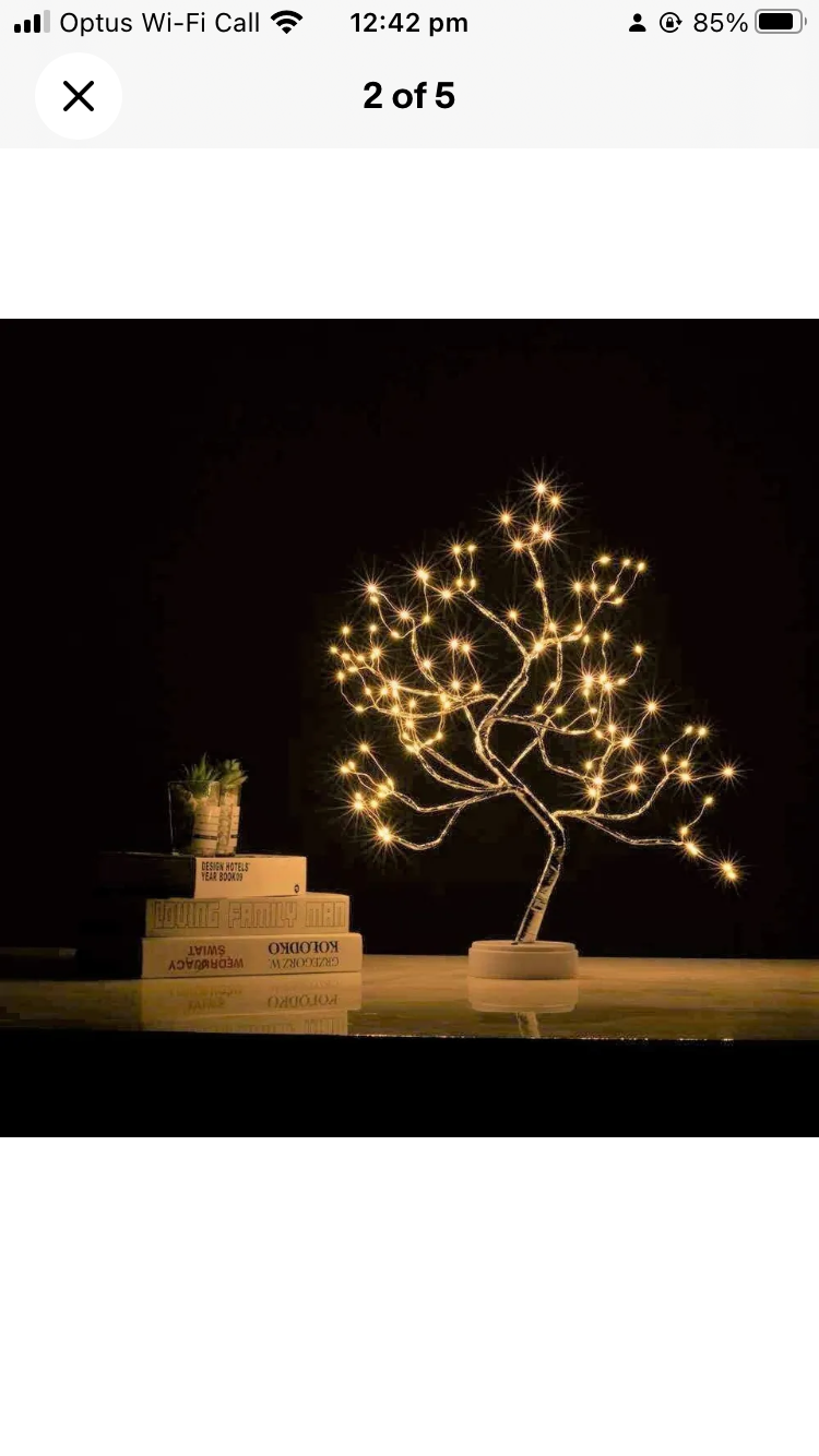 Brand new-free shipping 108 LED USB Tree Night Light Fairy Wire Desk Table Room Lamp Party Decor SALE AU