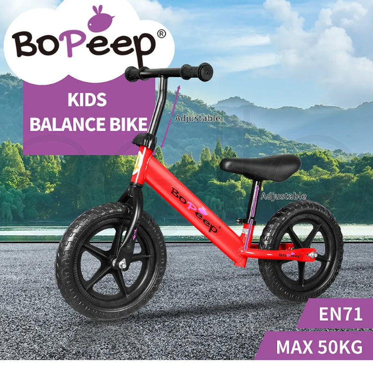 Brand new- BoPeep Kids Balance Bike Ride On Toys Push Bicycle Children Outdoor Toddler Safe