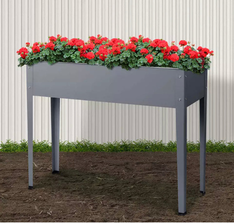 Brand new Green Fingers Garden Bed Elevated 100X80X30cm Planter Box Container Galvanised