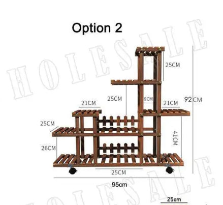 Brand new Various Wood Bamboo Plant Stand Great Flower Plants Collection Display Shelves