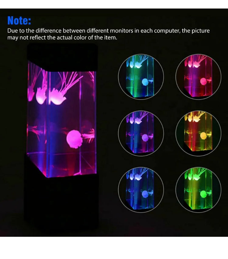 Brand new free post LED Jellyfish Lava Lamp Jellyfish Lamp Electric Aquarium Tank Mood Night Light