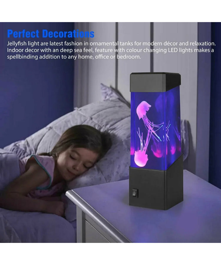 Brand new free post LED Jellyfish Lava Lamp Jellyfish Lamp Electric Aquarium Tank Mood Night Light