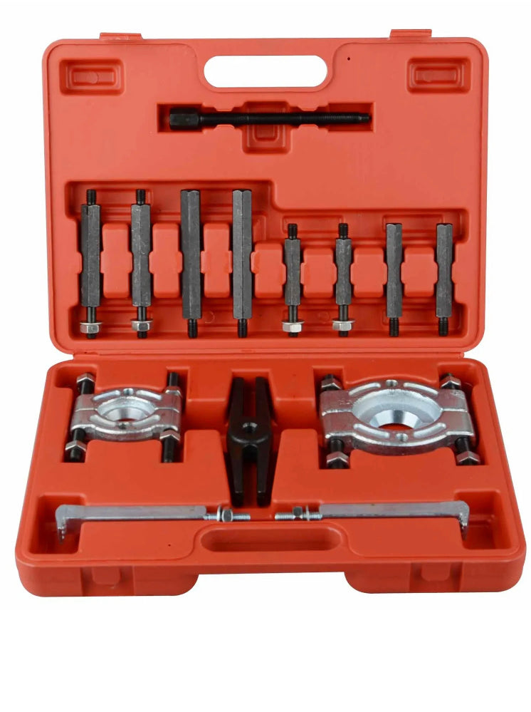 Brand new-free post 14 pcs Bearing Splitter Gear Puller Fly Wheel Separator Removal Tool Kit Set