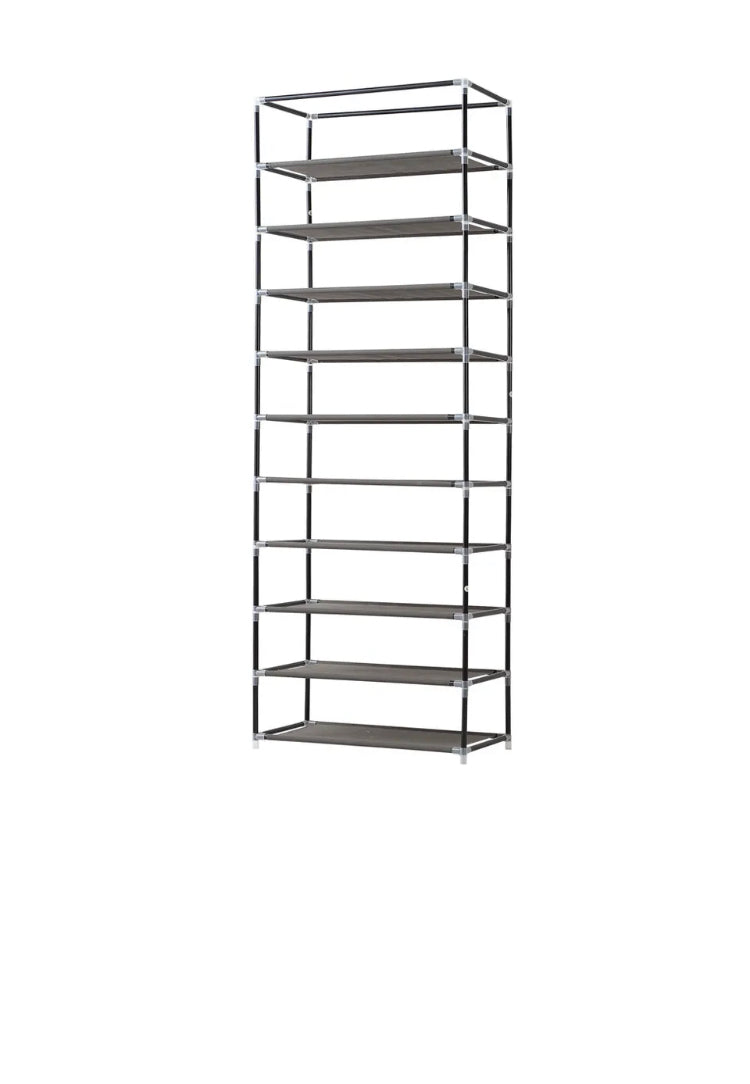 Brand new-free post 10 Tiers Shoe Rack Stackable Fabric Cabinet Storage Holder Wardrobe Organiser