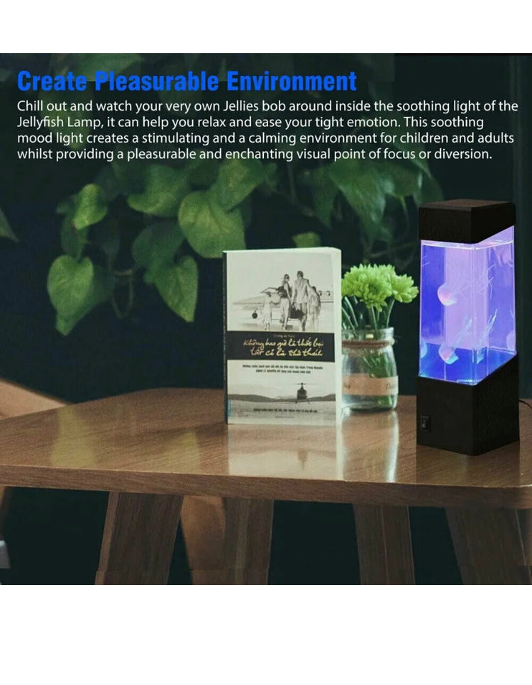 Brand new free post LED Jellyfish Lava Lamp Jellyfish Lamp Electric Aquarium Tank Mood Night Light