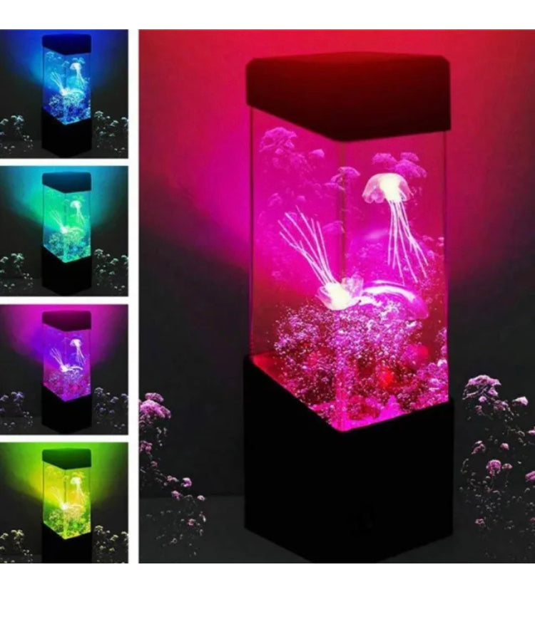 Brand new free post LED Jellyfish Lava Lamp Jellyfish Lamp Electric Aquarium Tank Mood Night Light