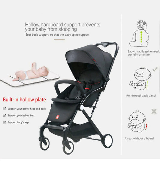 Brand new- free post New 2023 Lightweight Compact Baby Stroller Pram Easy Fold Travel Carry on Plane