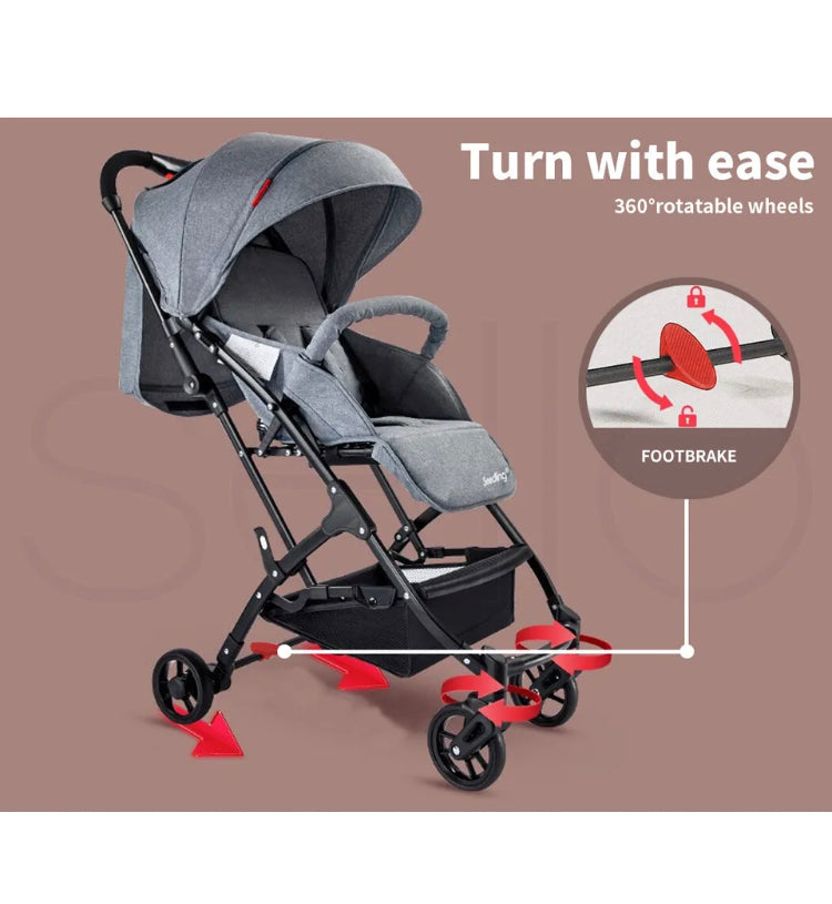 Brand new- free post Baby Portable Lightweight Stroller Toddler Pushchair Foldable Travel Carriage