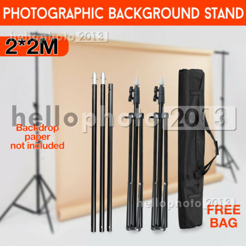 Photography Backdrop Stand KIT Stability Heavy-Duty Background Support+4xClamps