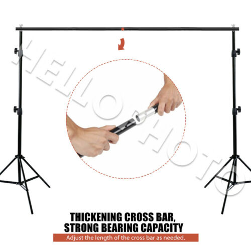 Photography Backdrop Stand KIT Stability Heavy-Duty Background Support+4xClamps