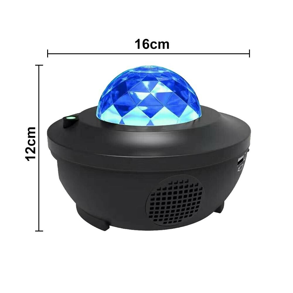 LED Galaxy Starry Night Light Projector Ocean Star Sky Party Baby Kids Room Lamp