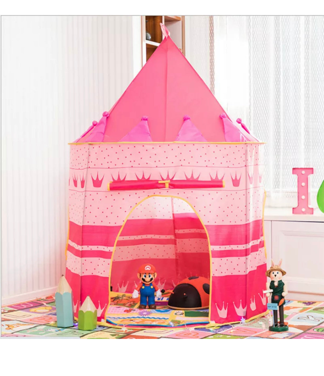 Brand new- free post Kids Playhouse Play tent Pop Up Castle Princess Indoor Outdoor Girls Boys Gift