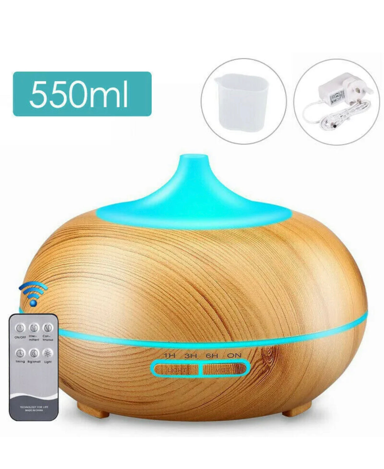 Brand new-free post 550ML Aroma Aromatherapy Diffuser LED Oil Ultrasonic Air Humidifier Purifier AU