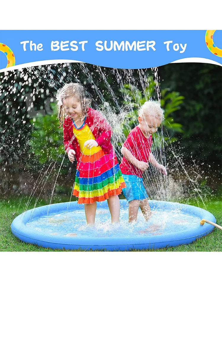 Brand new- free post 170cm Inflatable Water Splash Spray Mat Kids Sprinkler Play Pad Outdoor Pool