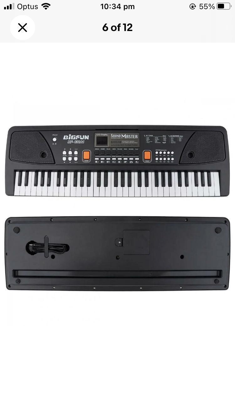 Brand new- free post 61 Key Digital Music Electronic Keyboard Kids Gift Electric Piano Organs Mi