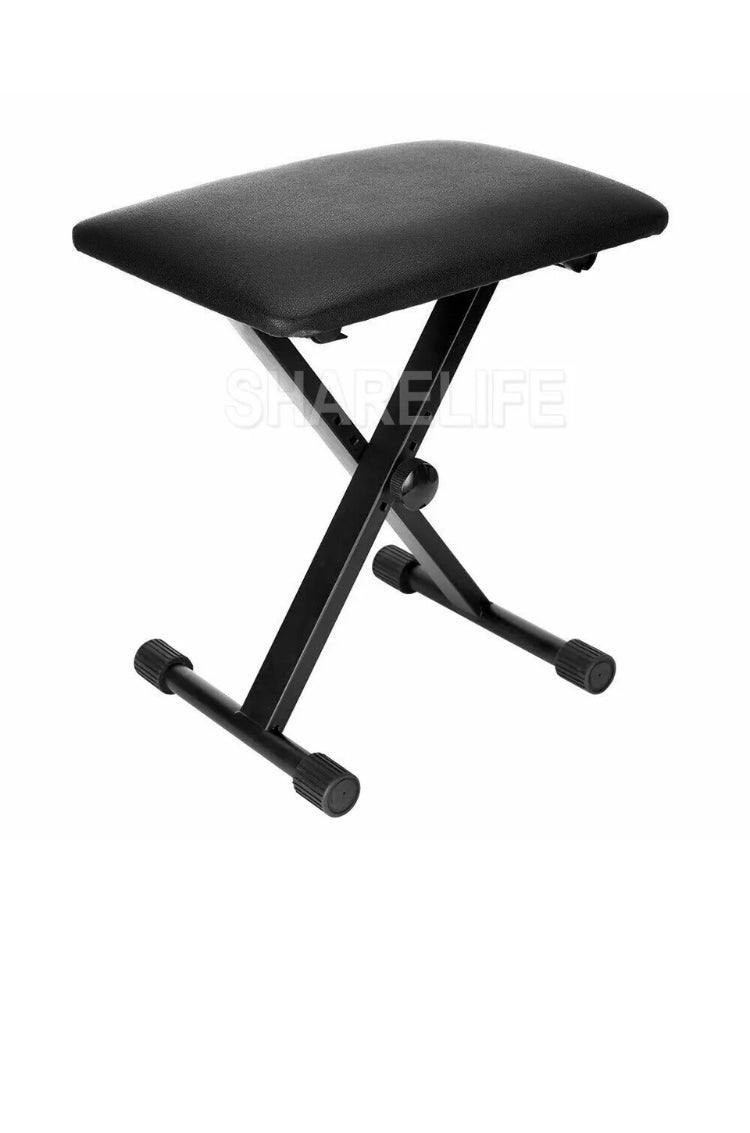 Brand new 4 Way Portable Piano Stool Adjustable Folding Keyboard Seat Bench Chair Black