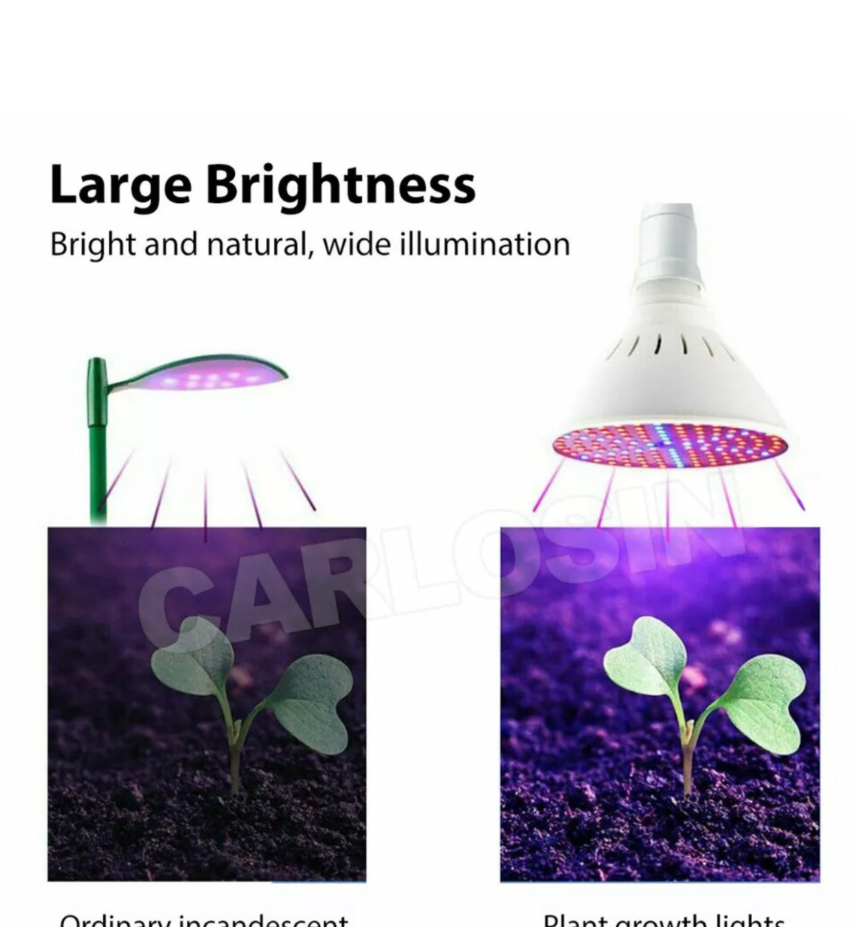 Brand new free post 200 LED Grow Light Full Spectrum Hydroponic Garden Plant Desk Flexible Clip Lamp