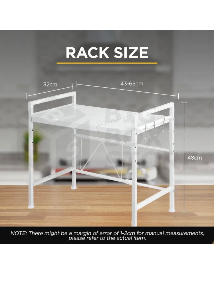 Brand new-free post Microwave Oven Shelf Rack Adjustable Metal Kitchen Organiser Storage 2 Tier