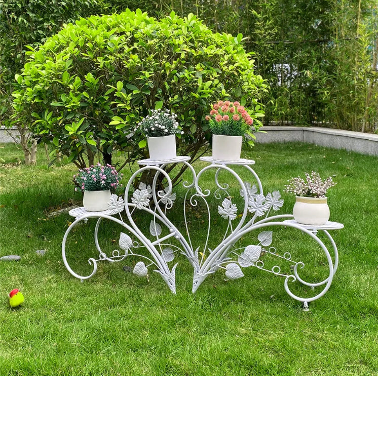 Brand new-free post 2X European Gardening Plant Stand Flower Pot Shelf Rack Garden Paradise Display