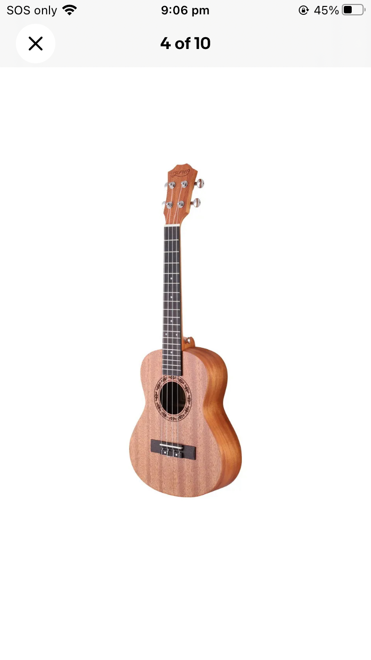 Brand new- free post ALPHA 23 Inch Concert Ukulele Mahogany Ukeleles Uke Hawaii Guitar With Cover