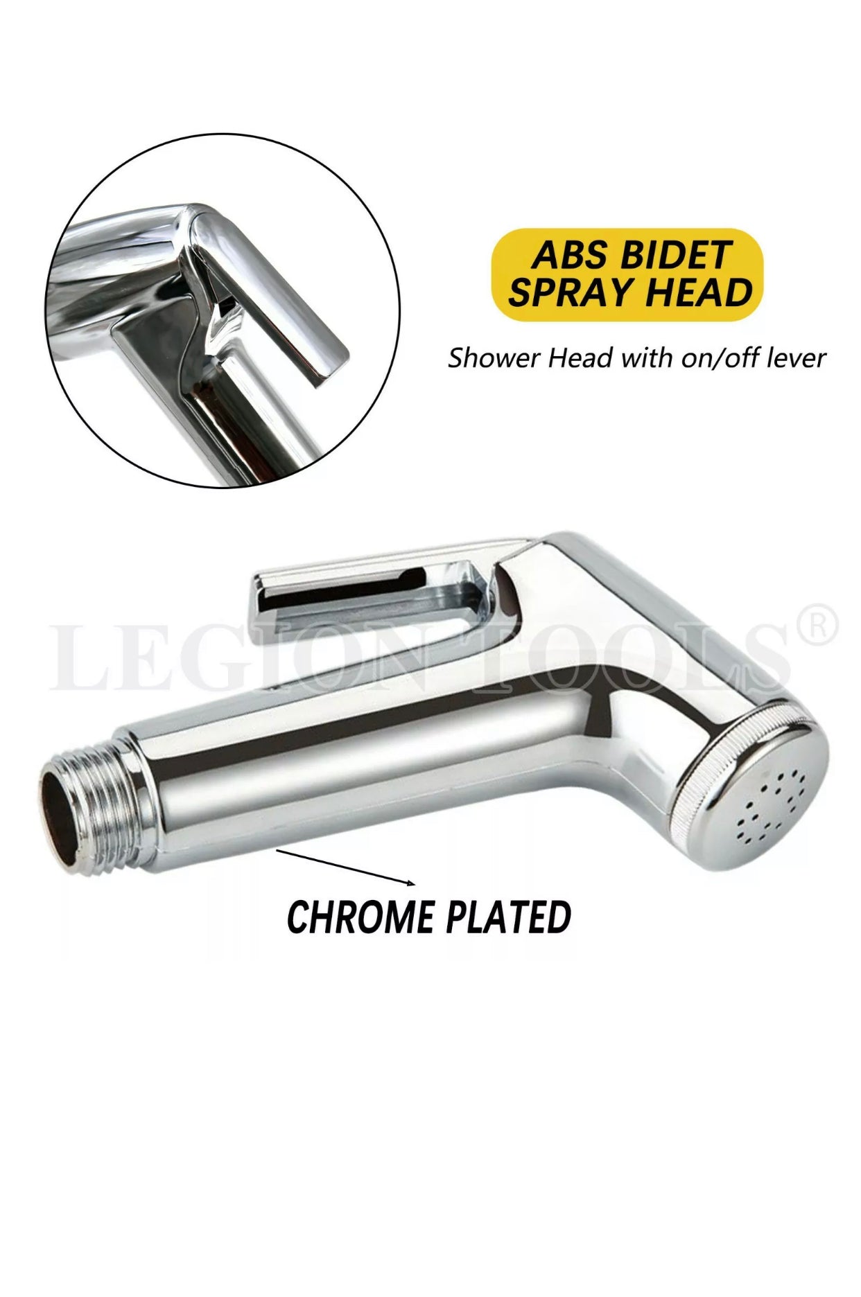 Brand new- free post Bidet Douche Toilet Spray Shattaf Shower Head Hose Sprayer Kit Hand Silver