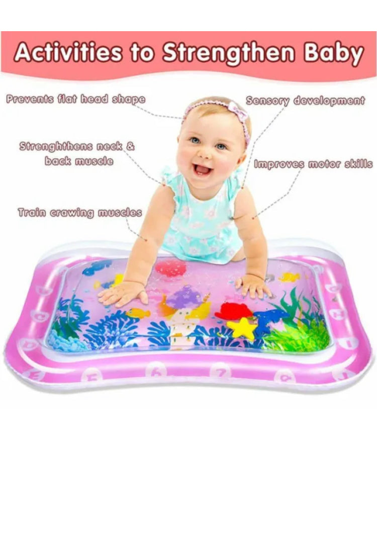 Brand new- free post Baby Water Play Mat Inflatable For Infants Toddlers Fun Tummy Time Sea World AU