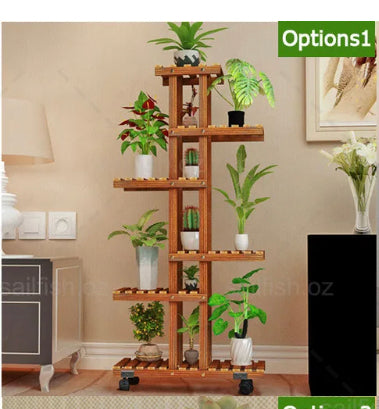 Brand new 115 cm - 6 tier plant stand with wheels