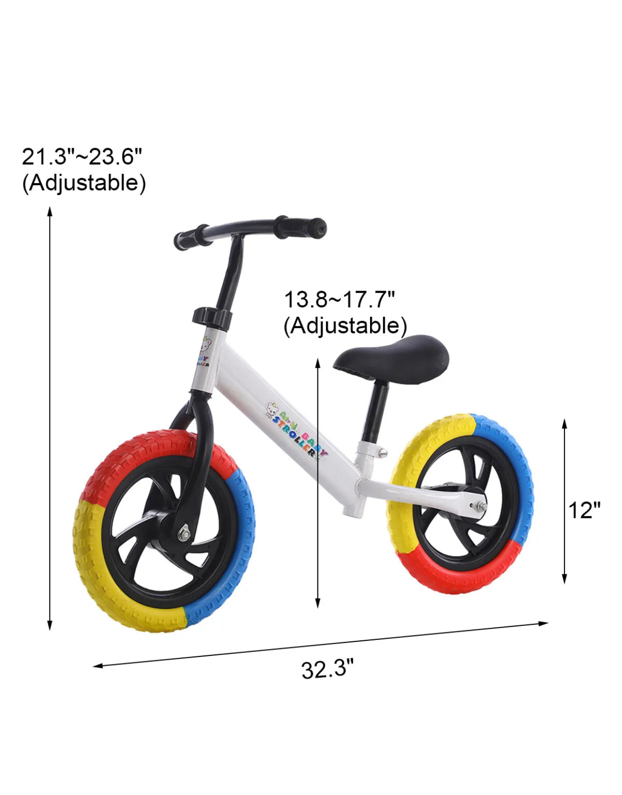 Brand new- Kids Balance Bike Ride On Toys Push Bicycle Wheels Toddler Baby 12" Child Bikes