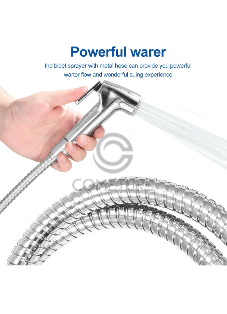 Brand new- free post Stainless Steel Bidet Douche Toilet Spray Shattaf Shower Head Sprayer Tool Hand