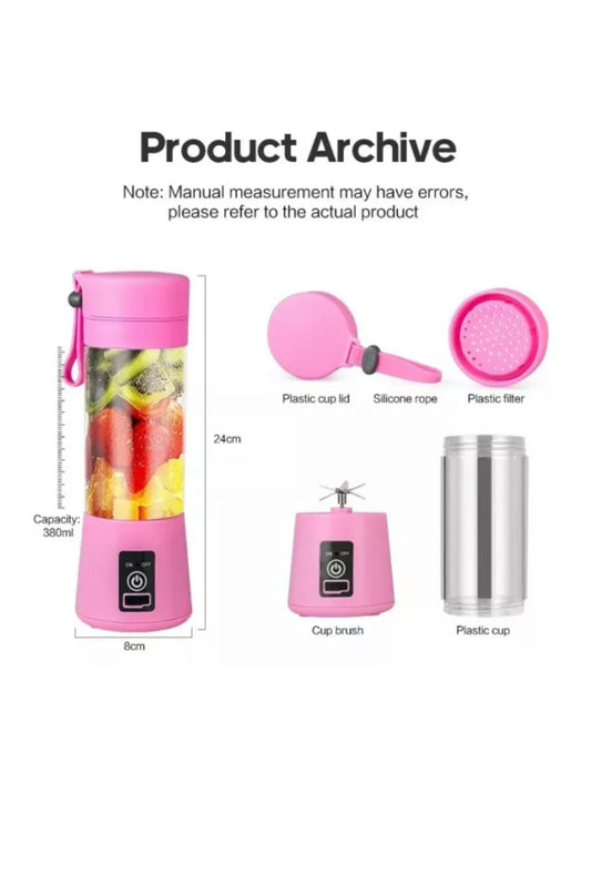 Brand new free post Rechargeable PORTABLE USB ELECTRIC FRUIT JUICER SMOOTHIE BLENDER TRAVEL BOTTLE