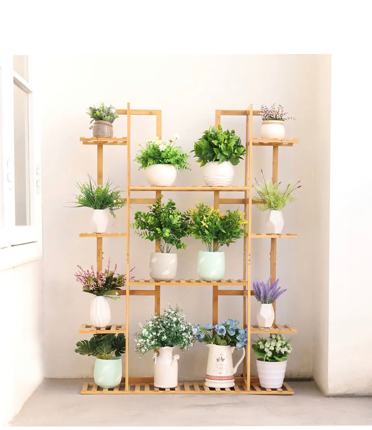 Brand new-free post Non-Burr Plant Stand Pot Flower Shelf Storage Rack Holder Garden Outdoor Indoor