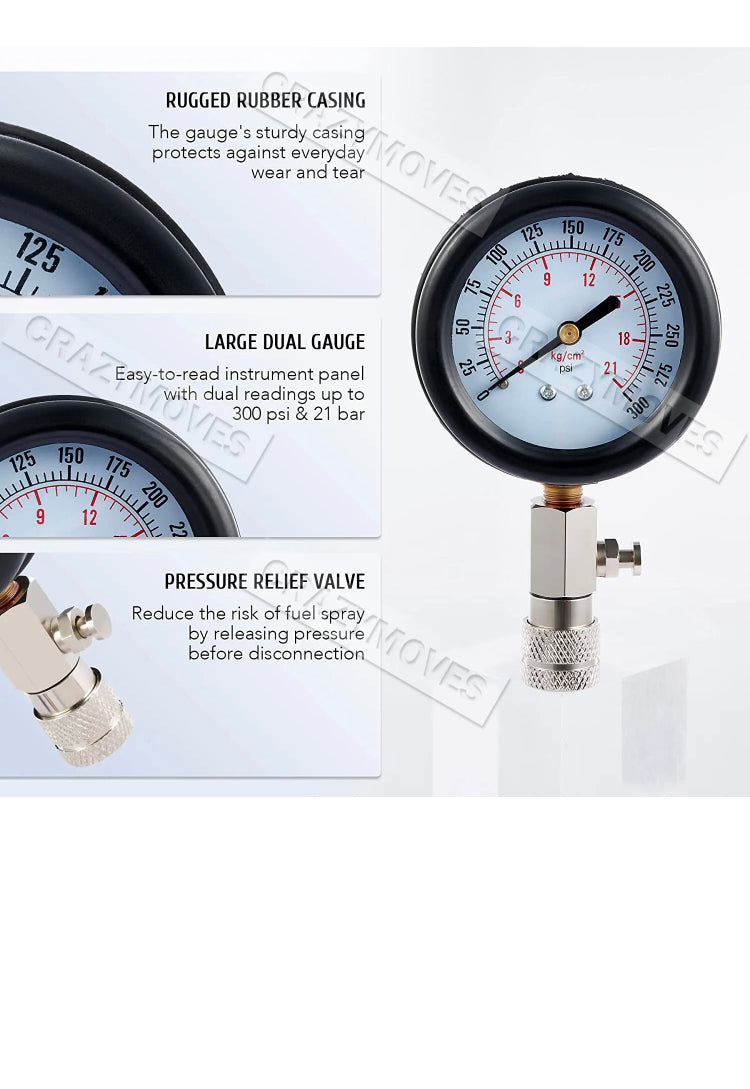 Brand new- free post Petrol Engine Compression Tester Kit Tool Set For Automotives Motorcycle