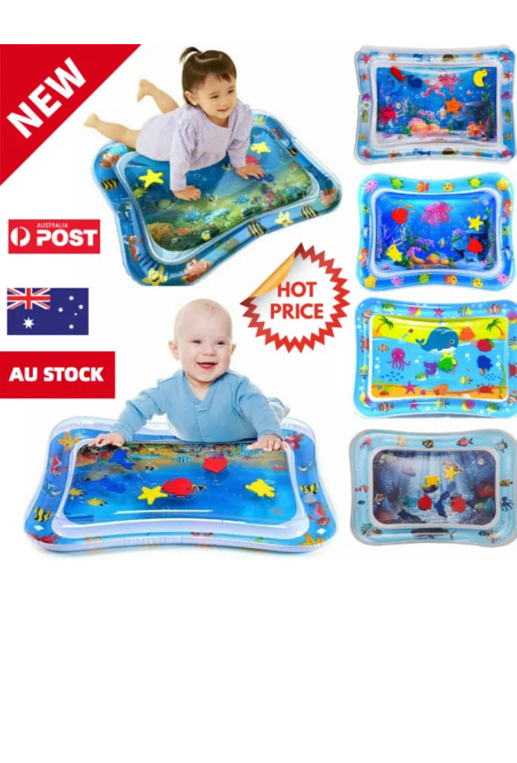 Brand new- free post Baby Water Play Mat Inflatable For Infants Toddlers Fun Tummy Time Sea World AU