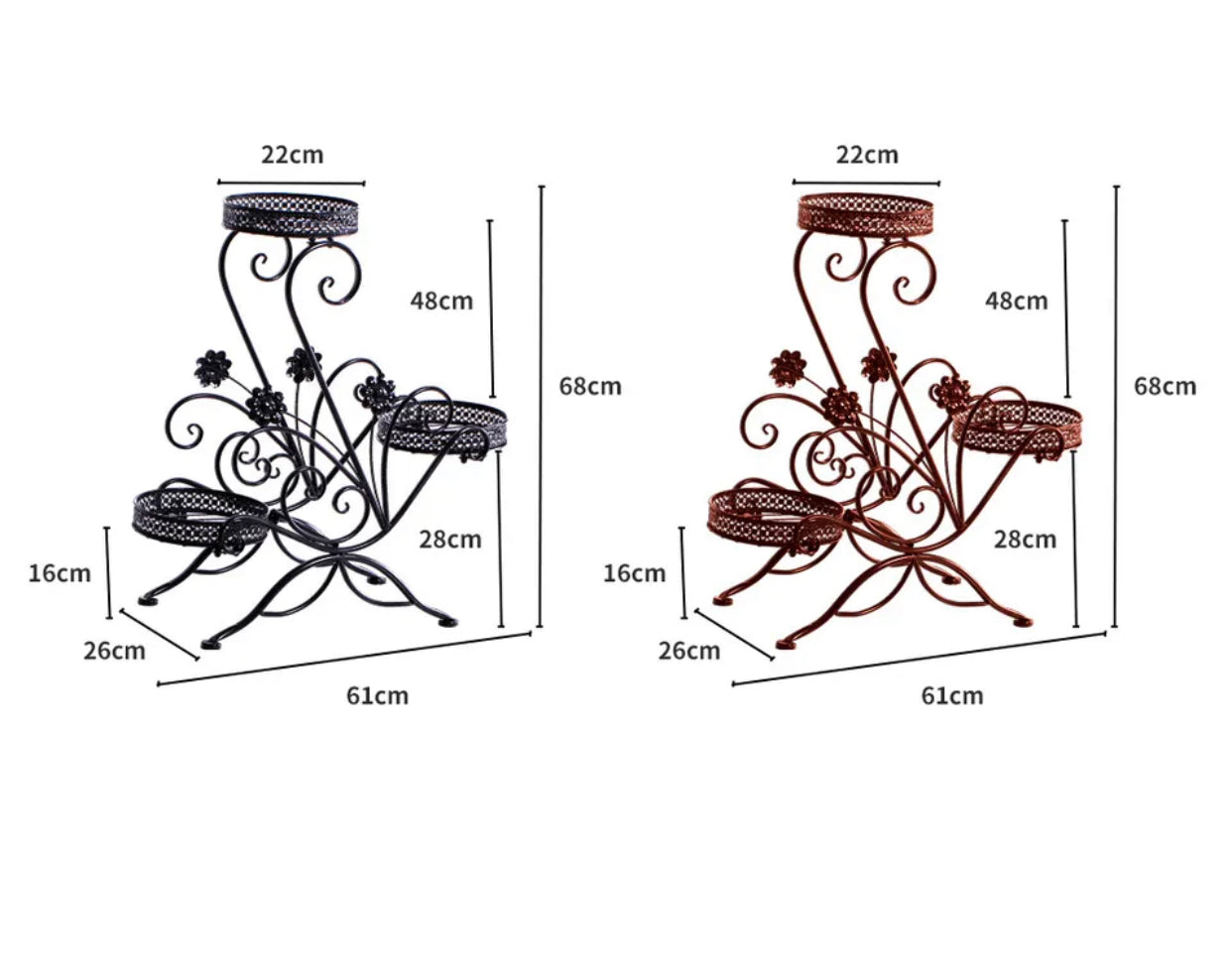 Brand new free post Levede Plant Stand Outdoor Indoor Metal Flower Pots Rack Corner Planter Shelf