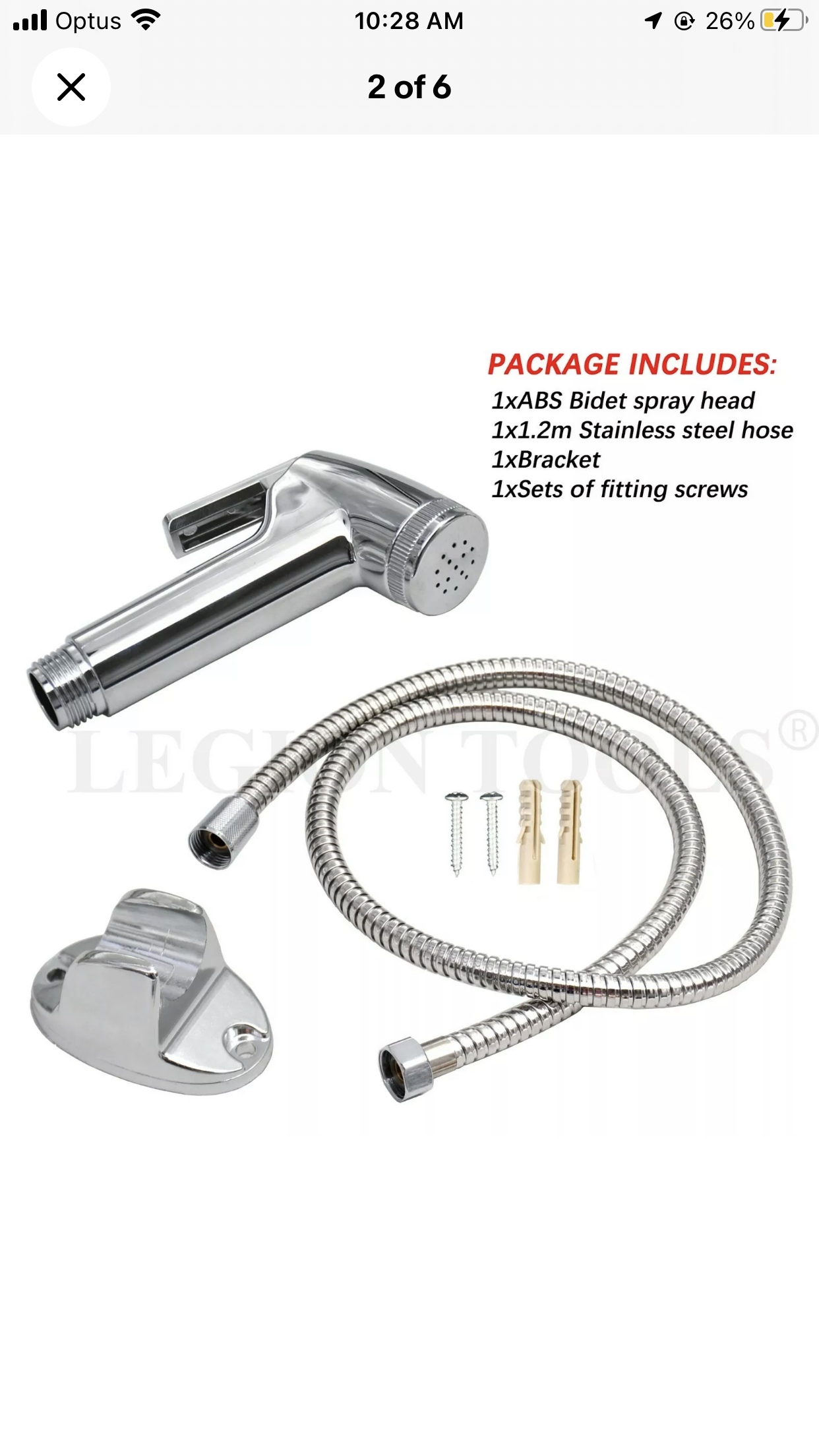 Brand new- free post Bidet Douche Toilet Spray Shattaf Shower Head Hose Sprayer Kit Hand Silver