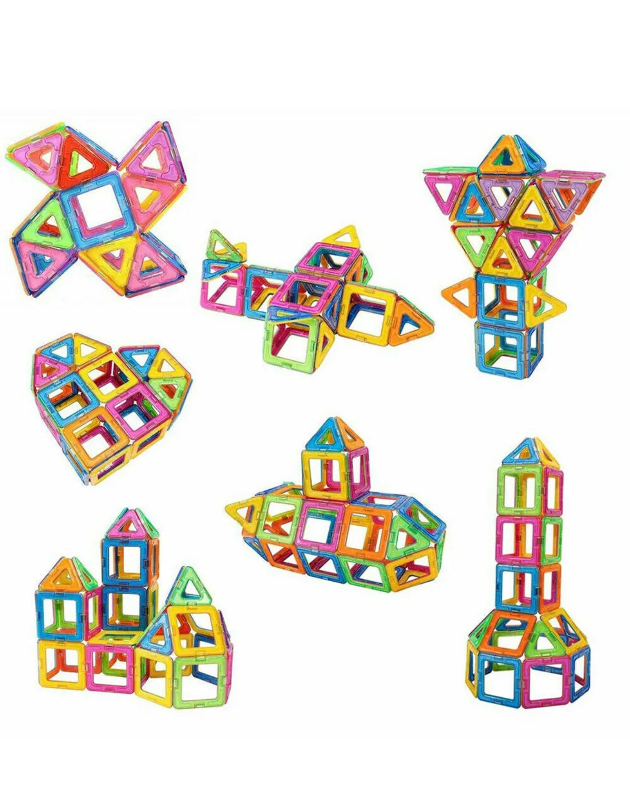 Brand new- free shipping 50/100/150 Magnetic Building Blocks Set 3D Tiles DIY Toys Gift Kids Educational