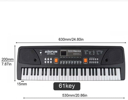 Brand new- free post 61 Key Digital Music Electronic Keyboard Kids Gift Electric Piano Organs Mi