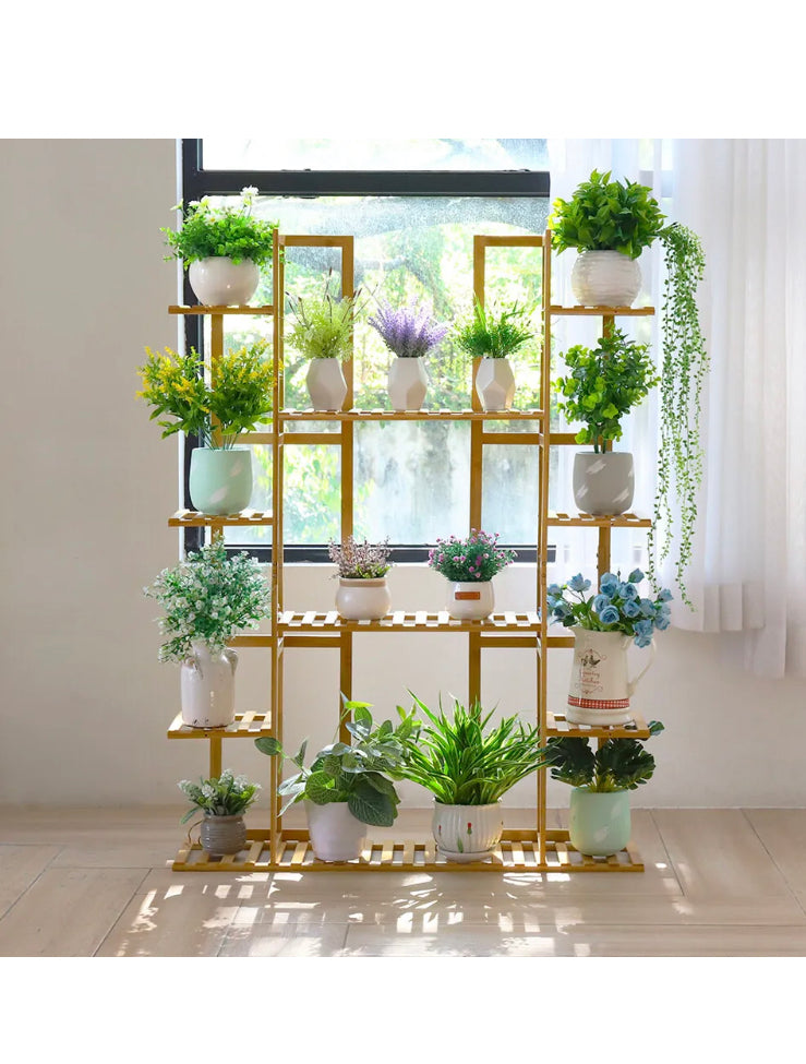 Brand new-free post Non-Burr Plant Stand Pot Flower Shelf Storage Rack Holder Garden Outdoor Indoor