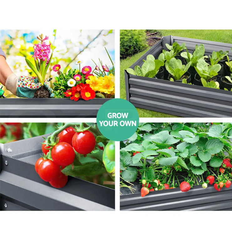 Brand new- free post Brand new -free post Greenfingers Garden Bed 2x Galvanised Steel Raised Planter 120 x 90cm