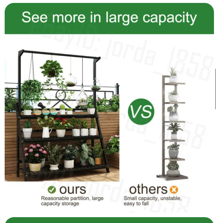 Brand new-free post Brand new- free post Livsip Plant Stand Garden Planter Wooden Flower Pot Rack Shelving Indoor